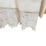 J crew medium white long sleeve sweater lace bottom crew neck cotton medium Photo 3