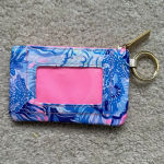Lilly Pulitzer  Zip Up Coin Wallet / ID Case Seekers Pattern Photo 1