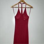 Free People  Intimately T-Back Crochet Lace Hem Linen Blend Maxi Slip Dress Small Photo 7