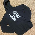 Gildan Love volleyball dark navy blue hoodie size small Photo 0