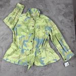 Free People  Camo Print Utility Jacket Drawstring‎ Waist Lightweight Size S Photo 1