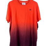 Champion Shirt Womens XL Boyfriend Tee Oversized Dip Dye Specialty Dye Casual To Photo 0