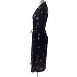 Lulus Women’s Floral Button Down Cinched Waist Midi Dress Photo 1