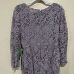 New Purple Lace Beaded Waist Jackie Jon New York Size 6 Photo 5