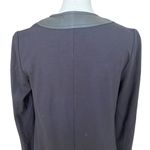 BCBGMAXAZRIA Black Aero Faux Leather Zipper Long Sleeve Photo 4