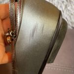 Giorgio Armani  SilverGray Leather&Satin Flat Shoes Photo 9