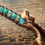 Turquoise Boho Natural Stone Apple Watch Strap Blue Photo 8