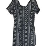 Hollister Navy & White Print Floral Design Short Sleeve Dress Crisscross Straps Photo 0