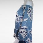 Indulge InStyle Ble Floral Gauze Off Shoulder Bell Sleeve Blouse Size Large Photo 2