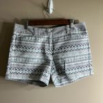 The Limited  Blue and White Shorts with Bohemian Embroidery Photo 3
