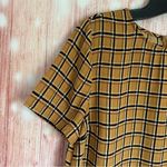 Forever 21  Mustard Yellow Plaid Sheath Dress Photo 3