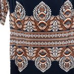 Inc international Concepts Black Boho Print Knee-length Shift Dress Photo 3