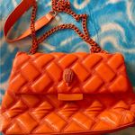 Kurt Geiger Vibrant Orange Quilted Shoulder Bag READ BELOW Photo 0