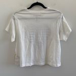 Forever 21  White & Black Rhinestone Heart Cropped Short Sleeve Tee Size Large Photo 6