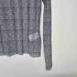 Hugo Boss Boss Womens Emata Black Plaid Mesh Sheer See Through Mock Neck Shirt Sz‎ S NWT Photo 8