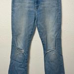 MOTHER‎ Blue Bootcut Jeans with Distressed Details Size 28 Photo 0