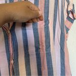 American Eagle striped button down shirt SZ L Photo 3