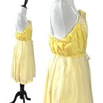 Layered Tulle & Lace Rosette Coquette Fairy Dress Butter Yellow Size Small Photo 3