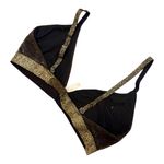Colsie Black Metallic Bra‎ Size XL Photo 1