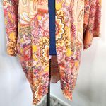 Knox Rose Boho  Peach Paisley Kimono Photo 2
