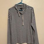 Lucky Brand Black and White Striped Sweater Photo 0