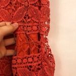 Urban Outfitters  TIKIRANI Crocheted Camisole Crochet Tank Top Lace Coral Red S Photo 5