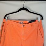 Sundry  Neon Orange Rainbow Stripe  Festival Ankle Zip Corduroy Jogger Size 30 Photo 4