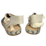 Loft Ann Taylor  Chambray Lace Up Espadrille Flats Size 9 EUC Photo 6