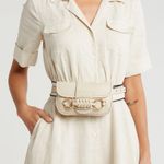 See By Chloe Saddie Double O Ring Leather Belt Bag Cement Beige NWT Photo 1