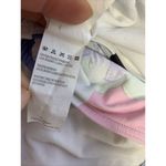 One Piece Sunseeker Swimsuit Size 4  Floral Low Cut V-Neck Sexy White Pink Blue Photo 9