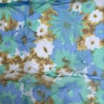 Vtg Ben Goodman Floral Print Silk Hand Rolled Square Scarf Wrap Handkerchief Photo 5