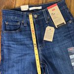 Levi's Women’s Dark Blue 726 high rise slim hyper soft Flare Jeans new NWT tall Photo 5