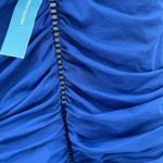 Bleu Rod Beattie Swimsuit Size 14 One Piece Shirred Ruched Cobalt Blue NWT Swim Photo 12