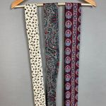 Vintage 70s Chessa Davis Belt Set of 3 Belts Retro Tie Fabric Women Floral Plaid Blue Photo 6