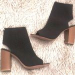 TJ Maxx Black Peep Toe Booties Photo 0