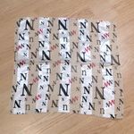 N Initial Neckerchief Bandana White Photo 0