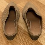 Frye Rowen Gore Mule Beige Suede Leather Block Heels Photo 3