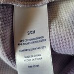 Splendid PURPLE WHITE TIE DYE WAFFLE KNIT LOUNGE SWEATSHIRT S Photo 11