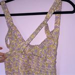 Free People XS Juniper Smocked Bodycon Slip Ditsy Floral Boho Swiftie Photo 7