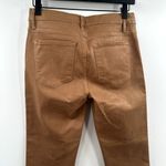 frame denim FRAME Le Crop Mini Bootcut Coated Stagger Hem Jeans in Latte, Size 27 Photo 6