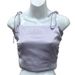 Urban Outfitters  Purple Satin Tie Top size S Photo 0