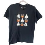 Gildan Ghost pumpkin checkered coquette Halloween Shirt L , Boo Ghost Spooky Season NEW Photo 0