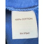 J.Jill  Women's Size L Blue Wide Strap V Neck Midi Tank Dress EUC Photo 4