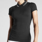 Athleta  Black Momentum Seamless Polo Photo 0