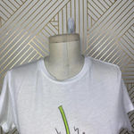 AGOLDE  T-Shirt Tee Thank You Cherry Much Fruit Print Short Sleeve White‎ Size XS Photo 2