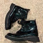 Kohl's Black Patent Combat Boots Size 9.5 Photo 2