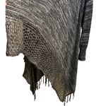 One World   Size XL  Live and Let Live Women's Cardigan Sweater Gray/Black Photo 3