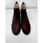 Madewell Brand New, no box  Size 11 Brown Suede Leather Slip on Booties Boots Photo 2