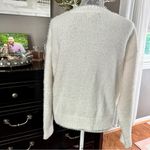 33 Degrees Cozy Coquette Snowflake Cardigan White Gold Glitter Button Medium Black Photo 7