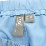 ASOS Womens 6 Track Pants Jogger Light Baby Blue White Stripe Ankle Zip Active Photo 9